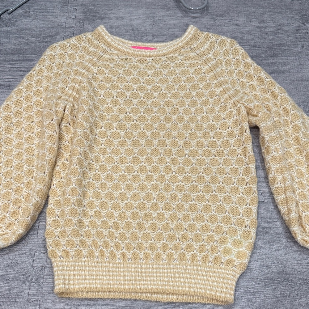 Lilly Pulitzer Cream Textured Sweater